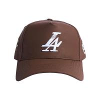 REFERENCE PARADISE LA LEATHER SNAPBACK CAP BROWN