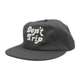 Free & Easy DON'T TRIP STRAPBACK CAP - CHARCOAL