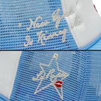 LA ROPA NY IS KISSING ME TRUCKER HAT WHITE/SKYBLUE