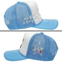 LA ROPA NY IS KISSING ME TRUCKER HAT WHITE/SKYBLUE