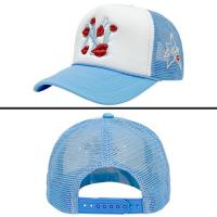 LA ROPA NY IS KISSING ME TRUCKER HAT WHITE/SKYBLUE