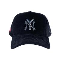 REFERENCE NY CRYSTALS SNAPBACK CAP BLACK VELOUR