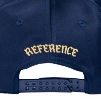REFERENCE NY CRYSTALS SNAPBACK CAP NAVY SATIN/BLACK