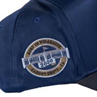 REFERENCE NY CRYSTALS SNAPBACK CAP NAVY SATIN/BLACK