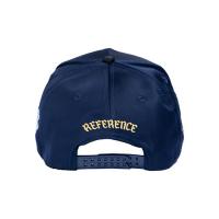 REFERENCE NY CRYSTALS SNAPBACK CAP NAVY SATIN/BLACK