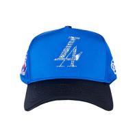 REFERENCE PARADISE LA CRYSTALS SNAPBACK CAP ROYAL SATIN/BLACK