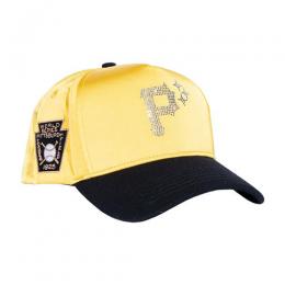 REFERENCE STIRATES CRYSTALS SNAPBACK CAP YELLOW SATIN/BLACK
