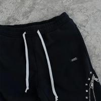 DEMIK EXCLUSIVES STUDDED 3X ZIP FLARED SWEATS