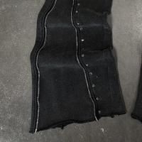 DEMIK EXCLUSIVES RHINESTONE 3X ZIP FLARED SWEATS
