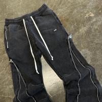 DEMIK EXCLUSIVES SHADOW 3X ZIP FLARED SWEATS