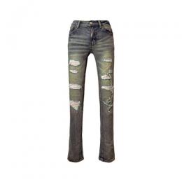 mnml X555 CRYSTAL SKINNY DENIM - BLUE/PINK