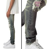 mnml X555 CRYSTAL SKINNY DENIM - BLUE/PINK
