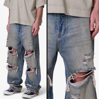 mnml ULTRA BAGGY ORANGE DUSTED DENIM - BLUE