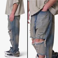 mnml ULTRA BAGGY ORANGE DUSTED DENIM - BLUE