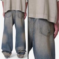 mnml ULTRA BAGGY ORANGE DUSTED DENIM - BLUE