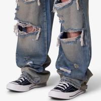mnml ULTRA BAGGY ORANGE DUSTED DENIM - BLUE