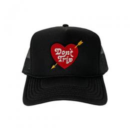 Free & Easy HEART & ARROW EMBROIDERED TRUCKER CAP - BLACK