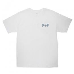 PLACES+FACES P+F REFLECTIVE LOGO TEE / WH