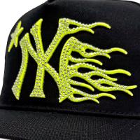 HELLSTAR NY RHINESTONE SNAPBACK BLACK/NEON