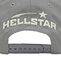 HELLSTAR RHINESTONE SNAPBACK GREY