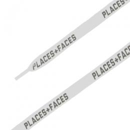 PLACES+FACES ”P+F” SHOELACE / WHITE