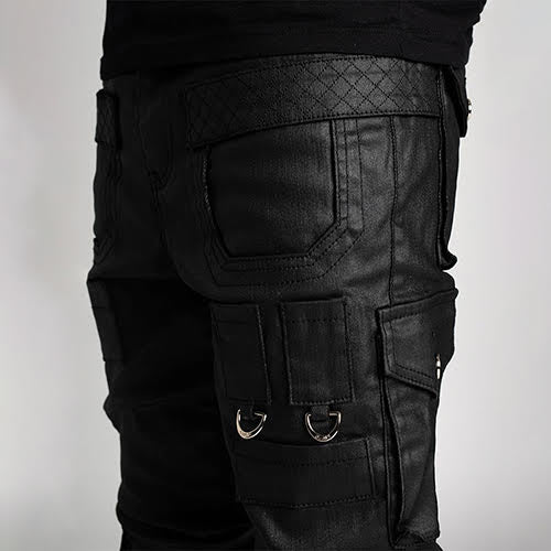 GUAPI OBSIDIAN BLACK TACTICAL STACKED DENIM