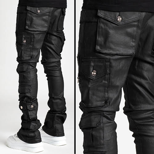 GUAPI OBSIDIAN BLACK TACTICAL STACKED DENIM
