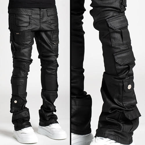 GUAPI OBSIDIAN BLACK TACTICAL STACKED DENIM