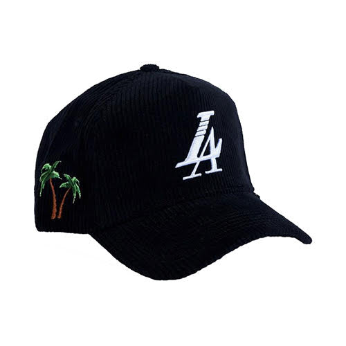 REFERENCE PARADISE LA CORDUROY SNAPBACK CAP BLACK