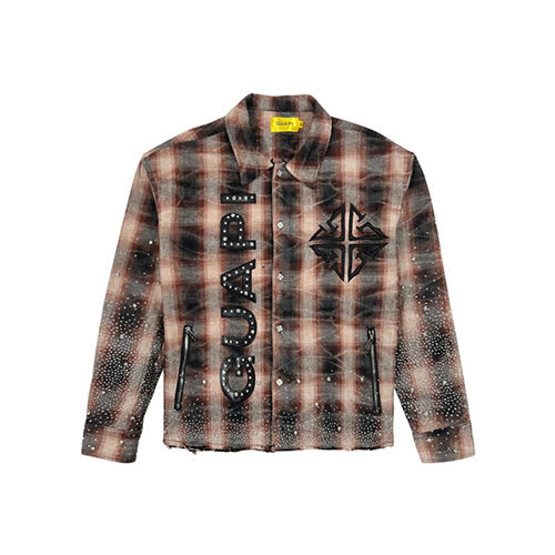 GUAPI MOCHA RHINESTONE FLANNEL