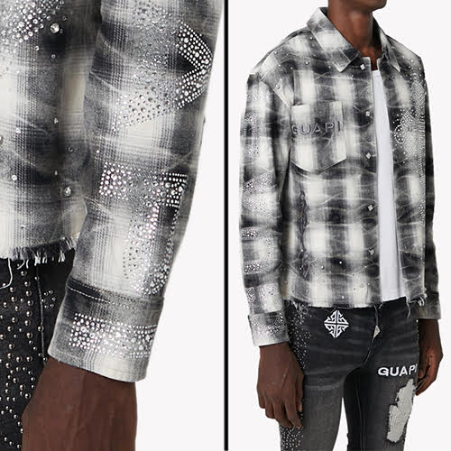 GUAPI CLOUD GREY CROSS FLANNEL