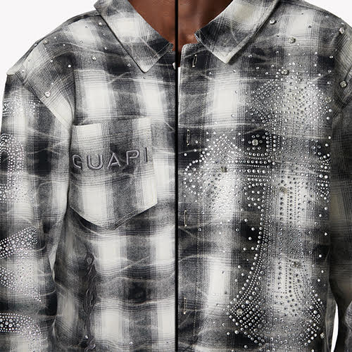 GUAPI CLOUD GREY CROSS FLANNEL