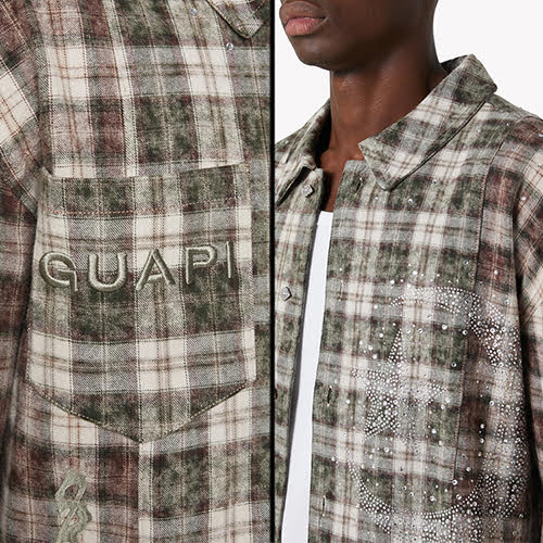 GUAPI MOCHA CRESCENT FLANNEL