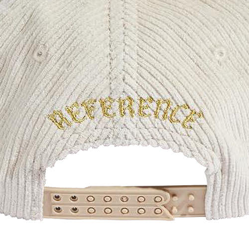 REFERENCE PARADISE LA CORDUROY SNAPBACK CAP CREAM RED