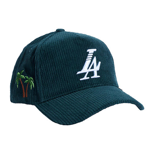 REFERENCE PARADISE LA CORDUROY SNAPBACK CAP EMERALD GREEN