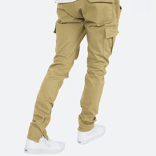 mnml CARGO DRAWCORD PANTS - KHAKI