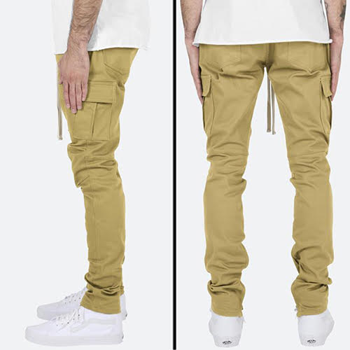 mnml CARGO DRAWCORD PANTS - KHAKI