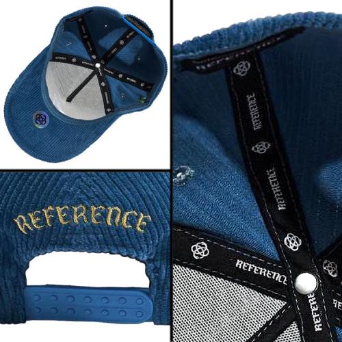 REFERENCE PARADISE LA CORDUROY SNAPBACK CAP BLUE