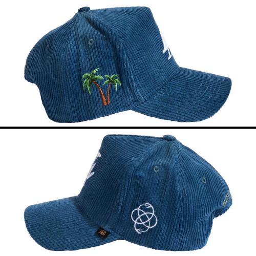 REFERENCE PARADISE LA CORDUROY SNAPBACK CAP BLUE