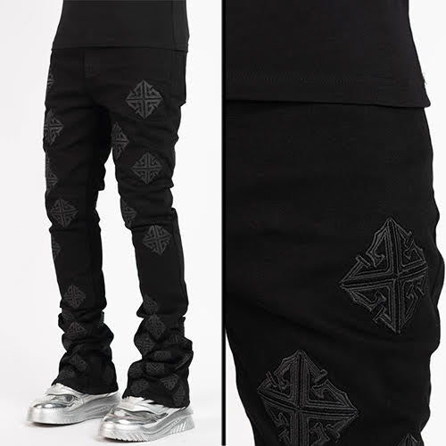 GUAPI ALL BLACK ICON STACKED DENIM