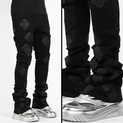 GUAPI ALL BLACK ICON STACKED DENIM