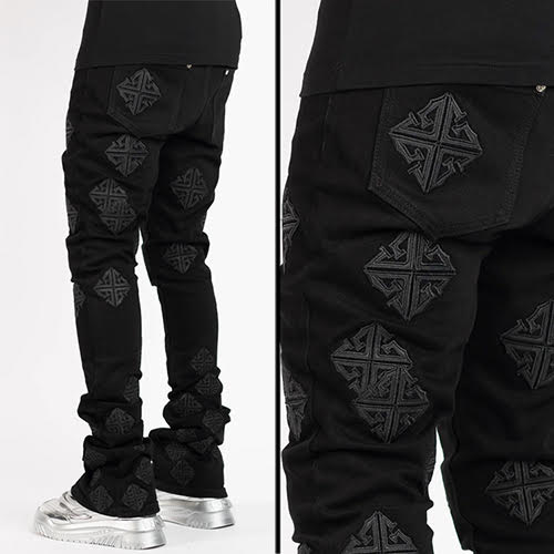 GUAPI ALL BLACK ICON STACKED DENIM