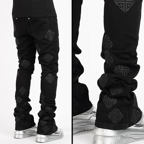 GUAPI ALL BLACK ICON STACKED DENIM