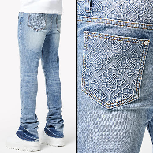 GUAPI PACIFIC BLUE BASICS STACKED DENIM