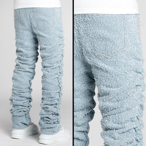 GUAPI SKY BLUE SUPER STACKED DENIM
