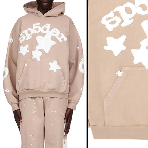 SP5DER SAND BELUGA HOODIE