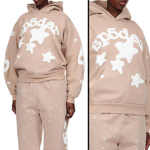 SP5DER SAND BELUGA HOODIE