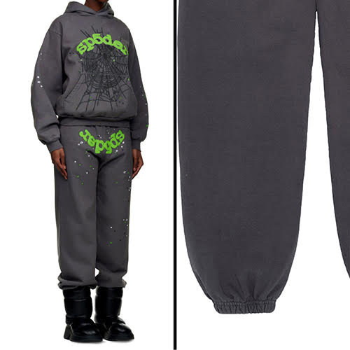 SP5DER GREY WAIT WEB SWEATPANT