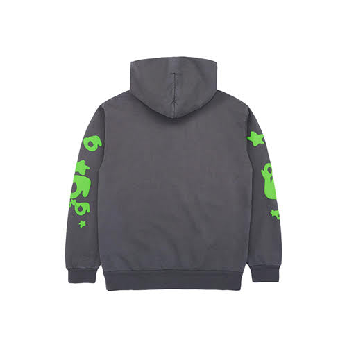 SP5DER SLATE GREY BELUGA HOODIE