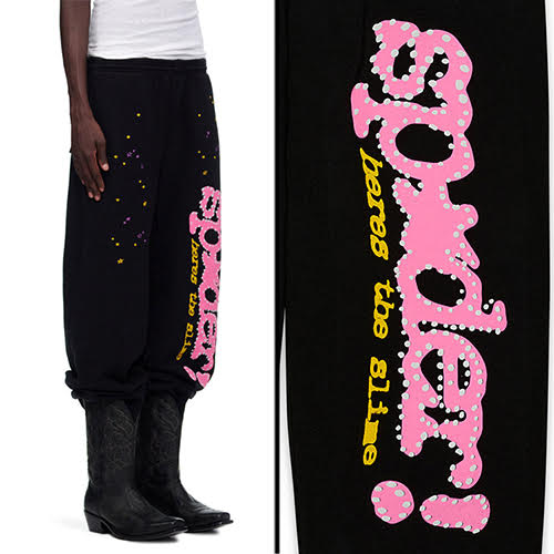 SP5DER BLACK P NK V2 SWEATPANT